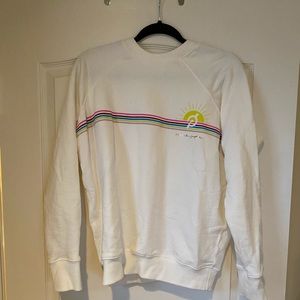 Peloton rainbow stripe sweatshirt